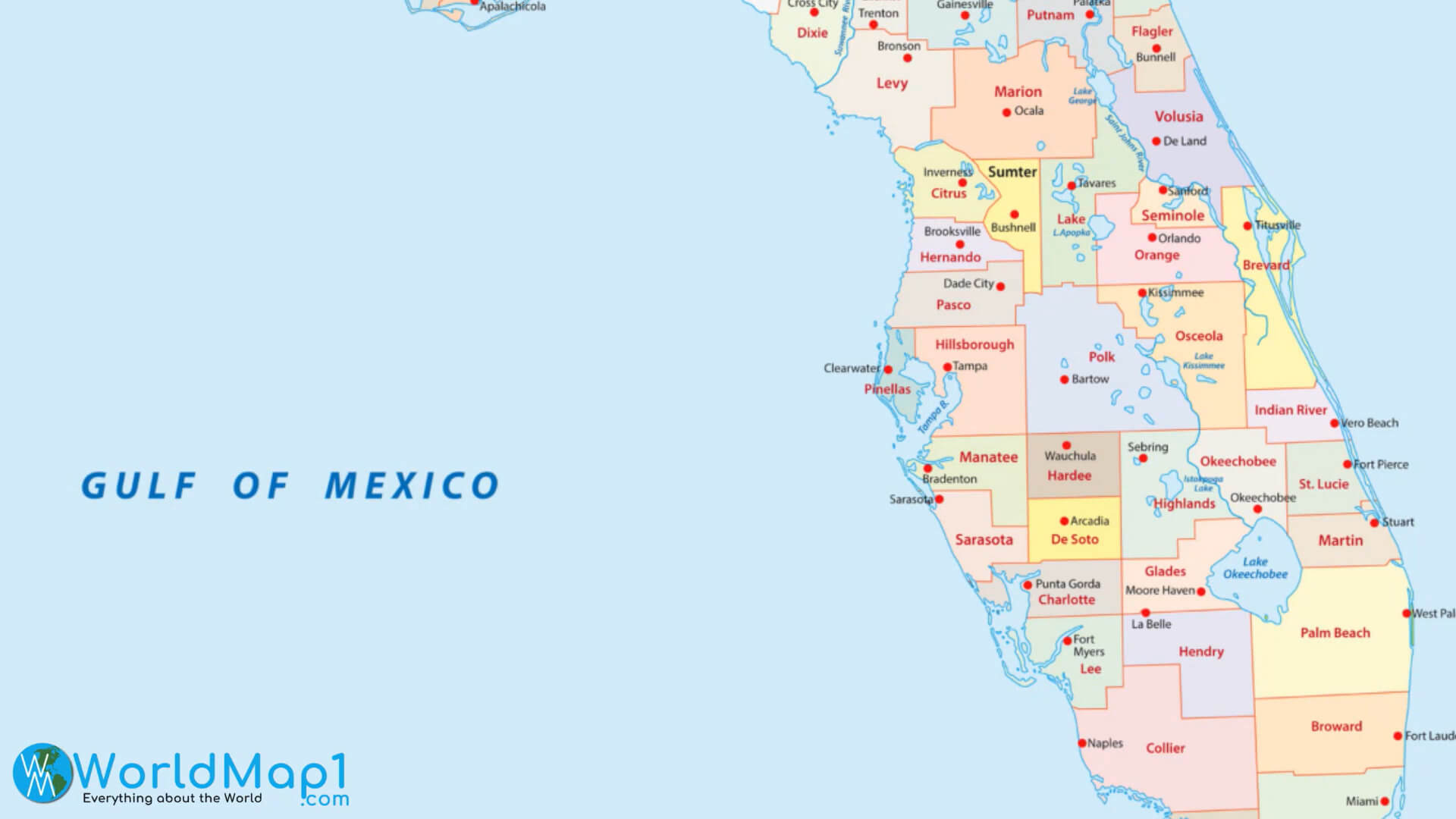 Florida State and Counties Maps